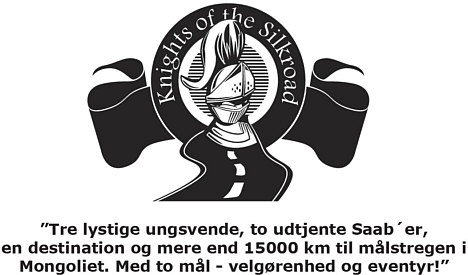 Knights of the Silkroad udstiller de Saab 900i-biler, de vil køre til Mongoliet i.